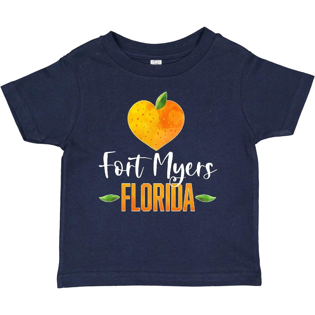 Inktastic Fort Myers Florida Orange In Heart Baby T-Shirt State Home Fruit City 150