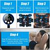 Smart EMS Muscle Stimulator Electric Fitness Abdominal Trainer ABS Neck Arm Leg Stickers Body Massager Fitness Slimming Shaping
