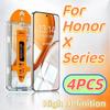 4PCS HD Tempered Glass Screen Protector Set for Honor X10/X20/X20SE/X30i/X40i/X40GT/X50i/X50i+/X60i/X60GT/X70i/9XPro