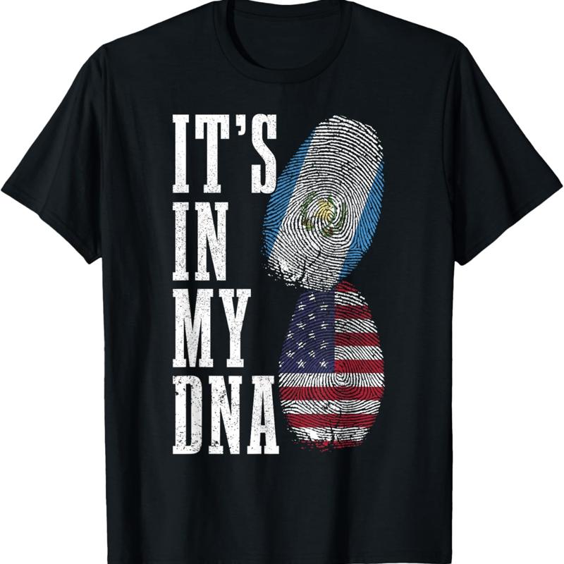 Guatemala Usa Its In My Dna Guatemalan American Flag Pride T Shirt