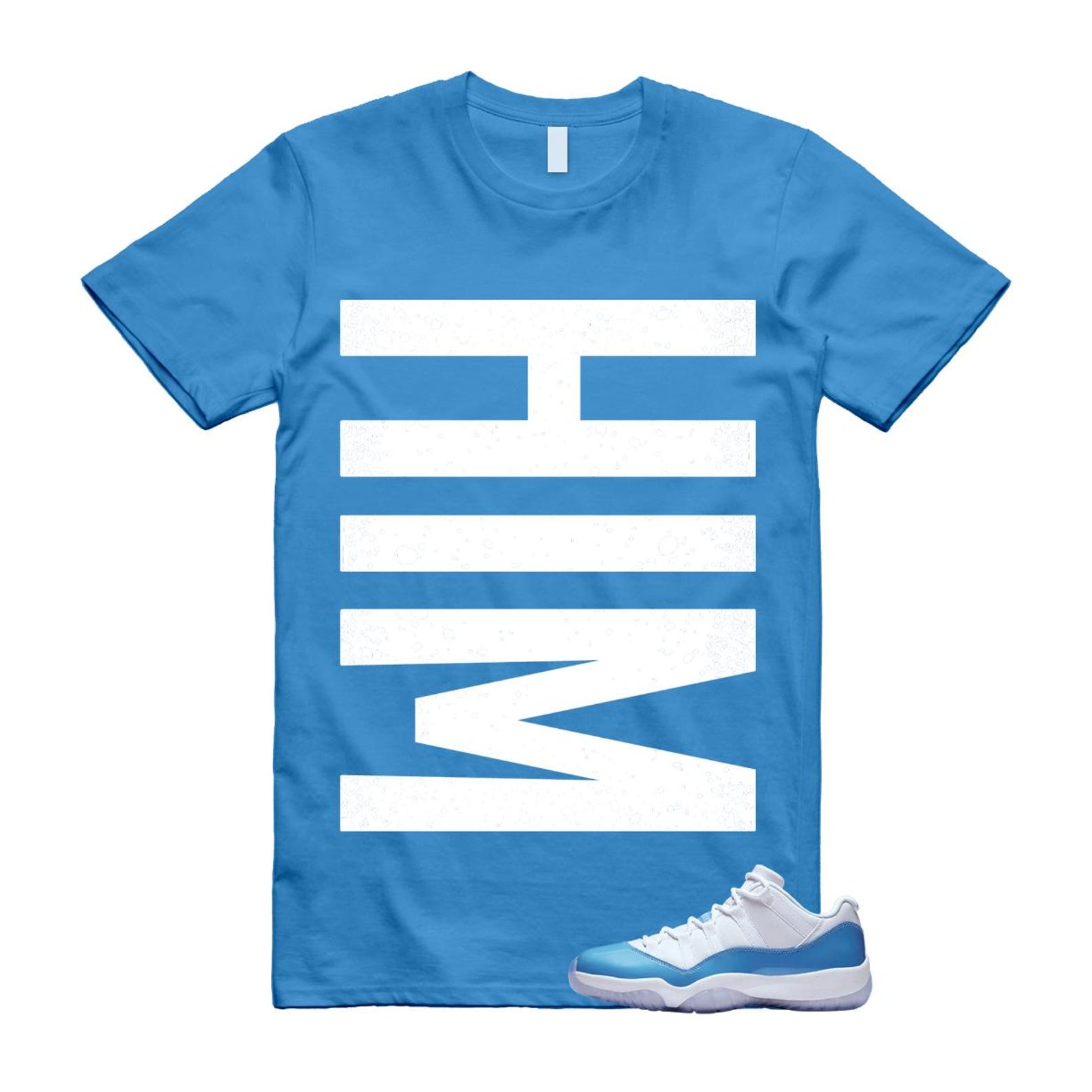 11 UNC University Blue White Low 2026 Футболка В тон HIM VERT 3XL