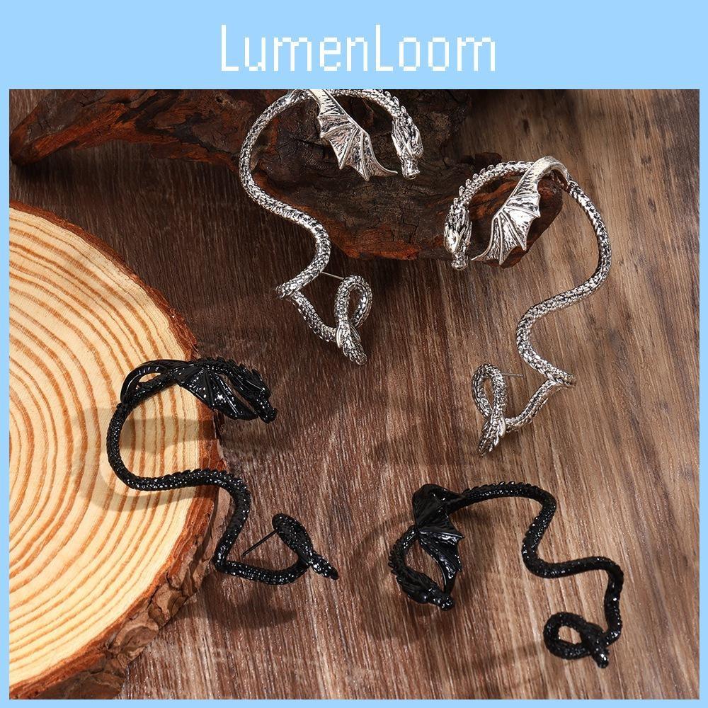 Dragon Animal Vintage Alloy Earrings With Electroplating For Women Wear Party