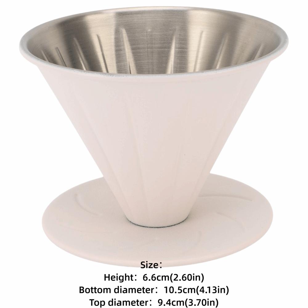 304 Stainless Steel Pour Over Coffee Dripper Reusable Coffee Dripper Coffee Brewing