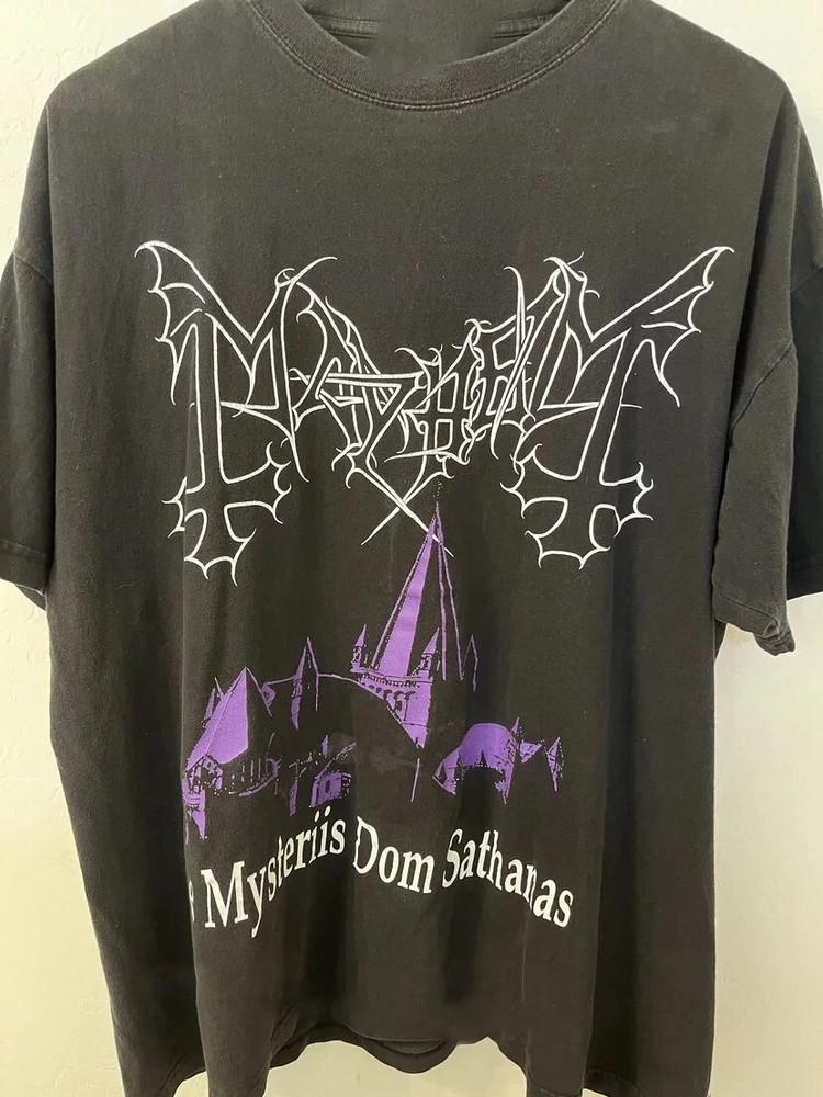 1996 Mayhem De Mysteriis Dom Sathanas T Shirt Unisex T-Shirt L