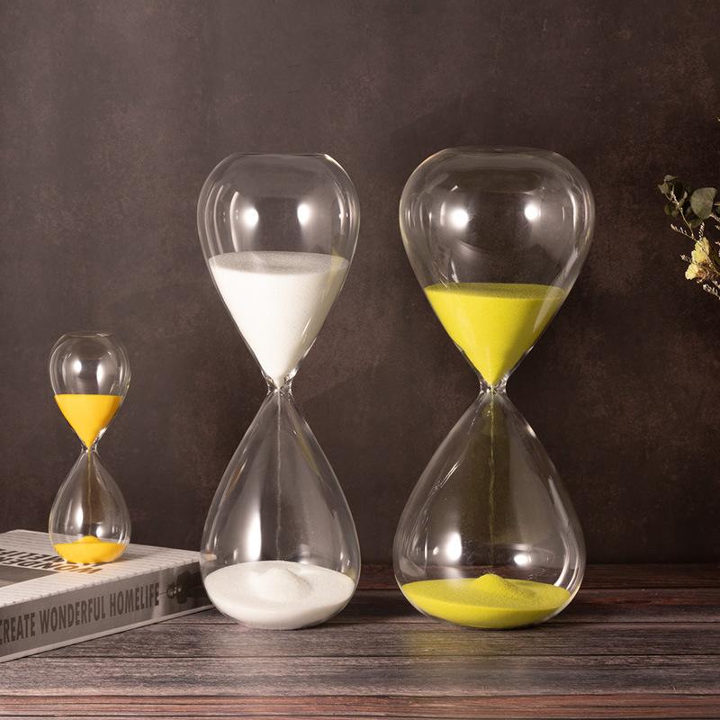 60min Hourglass Sand Timers 5/30min Sand Watch Hour Glass Clock Sandglass for Time Management Home Office Desks Decor Gift