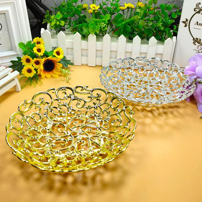 12 Pcs Cake Tray Ramadan Cookie Food Trays Tableware Decorate Serving Plastic Eid Mubarak Banquet