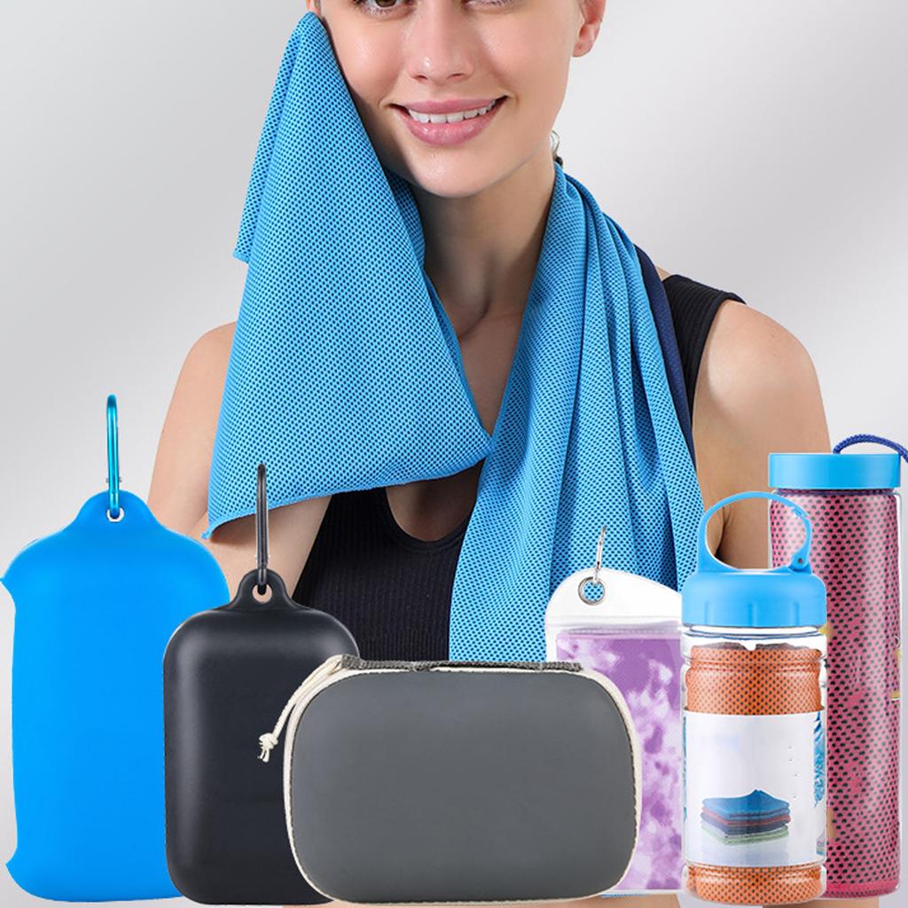 Cooling Towel Quick Drying Polyester Fiber Mesh Design Ice Towel For Sports Athletes