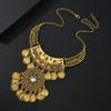 Ethnic Style Coin Pendant Necklace With Tassels For Party Wear Womens Jewelry