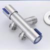 Stainless Steel Dual Control Valve G1/2 Outlet Shut Off Toilet Angle Valve  Bathroom Accessories