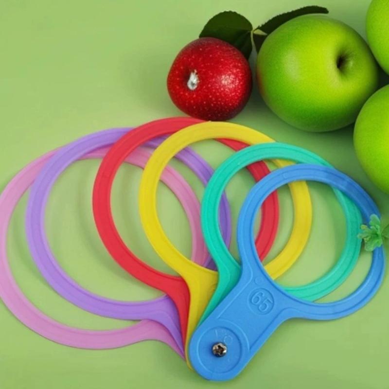 13 Piezas 30-120 Mm Plástico Fruta Medición Diámetro de la Tapa Calibres Círculo de Medición Regla Herramienta de Medición de Tamaño Equipo de Clasificación de Cítricos