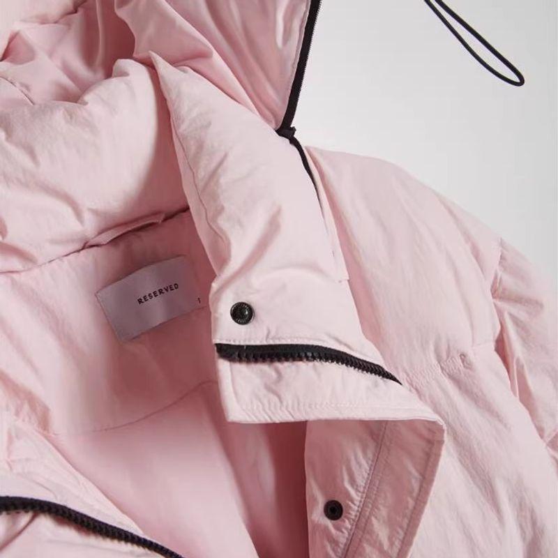 Foreign Trade Original Order Ozhouzhan New Autumn and Winter Thick Long Double Zipper Head Pocket Warm Women Hood Cotton-padded Jacket