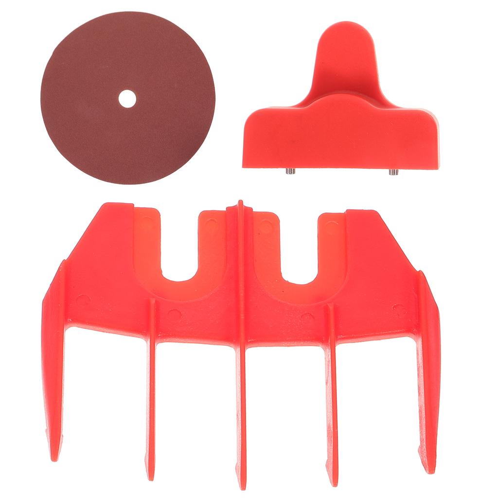 1 Set of Sheep Shear Guide Protective Shaver Guide with Sharpener Trimmer Guide with Sandpaper