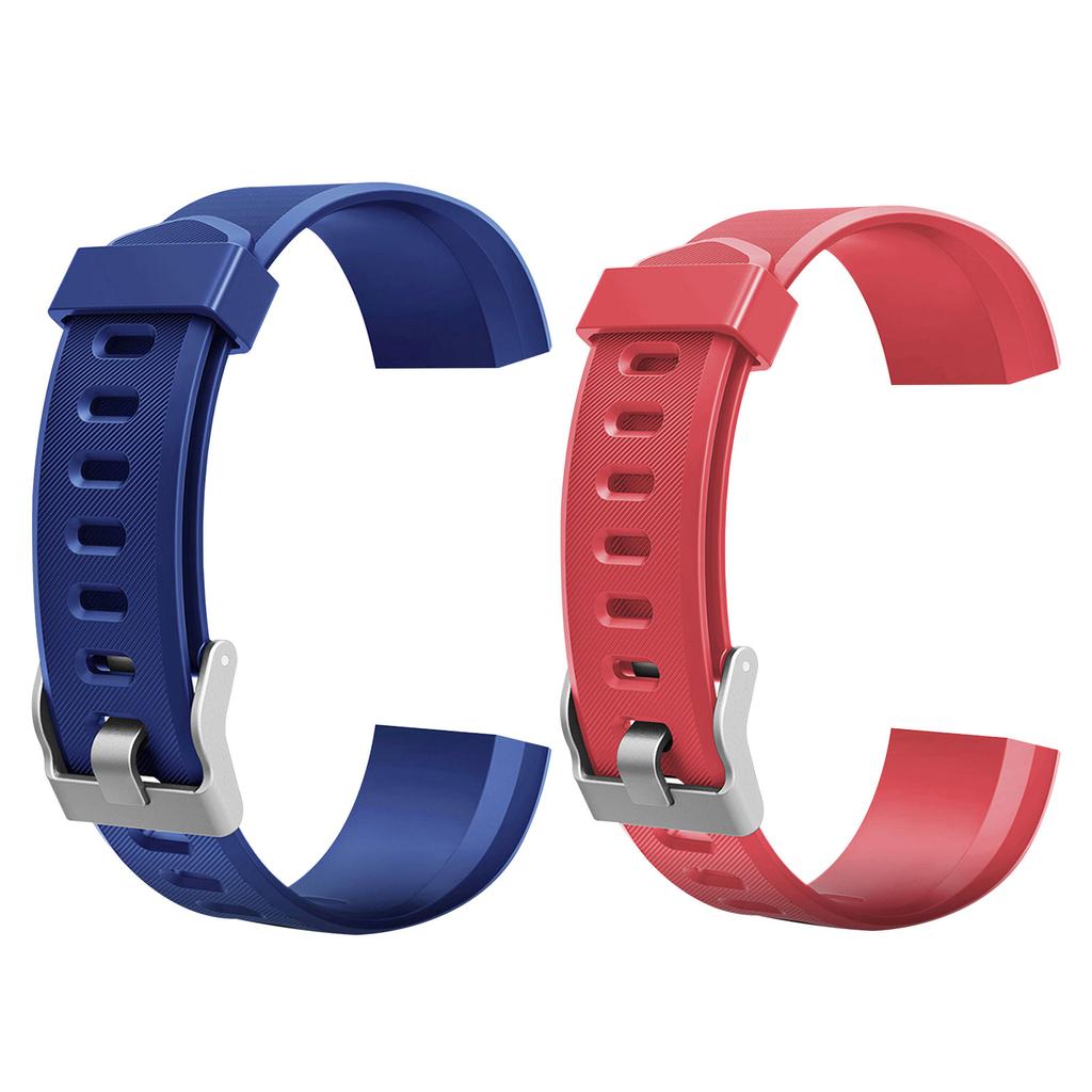 2pcs Watch Bands Replacement Soft Sport Watch Strap Compatible for ID115Plus HR Smart Braceclet Accessories