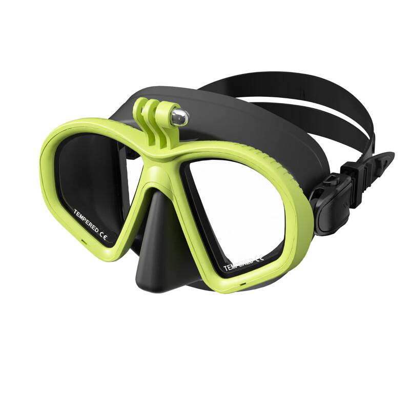 Anti-Fog Freediving Mask with GoPro Mount