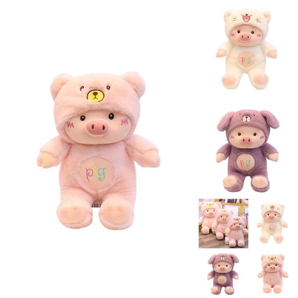 Weiches und kuscheliges Schweine-Stofftier für Kinder in drei Farben und Größen