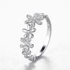 Tancise Classic 925 Sterling Silver  Zircon Ring Ladies Jewelry Wedding Promise Party Gift
