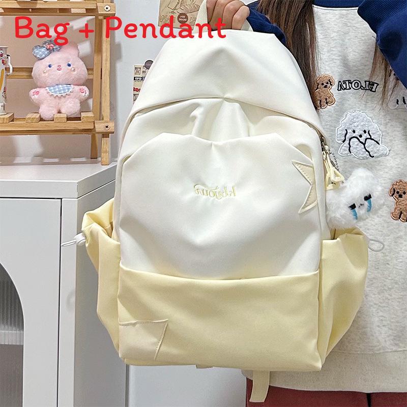 Youthful Harajuku Style Backpack With Nylon For School Girls