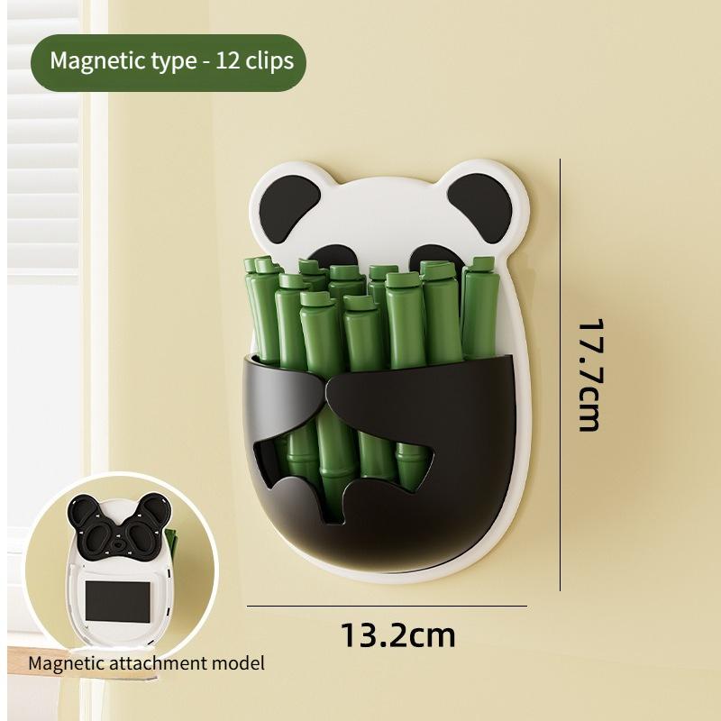 

Sealed Clip Refrigerator Magnetic Panda Storage Box Snack Moisture-proof Clip Creative Kitchen Wall Mounted Storage Box