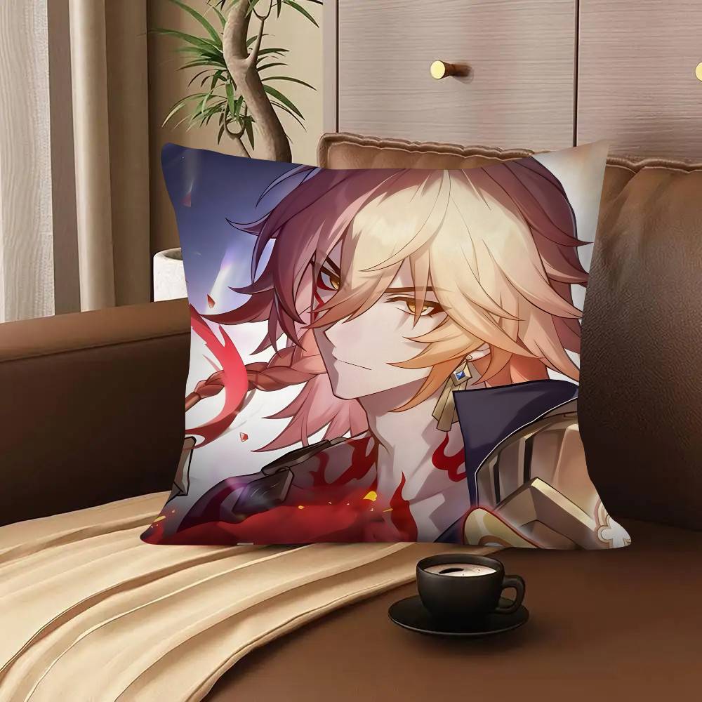 1pc Game Honkai Star Rail Anime Mydei Pillow Case Fashion Square Pillowcase Bedroom Sofa Room Ins Decoration Leisure