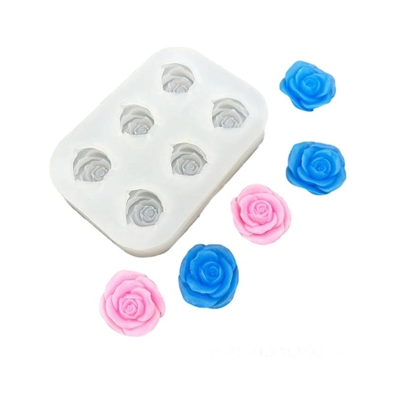 Food Grade Silicone Rose Mold For Chocolate Soap Candle Making Crafting Reusable Decoration Tool Baking Mould