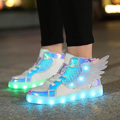 Scarpe da Ballo per Bambini con Luci LED - Sneakers Lampeggianti a 7 Colori per Ragazzi e Ragazze, Età 6-10