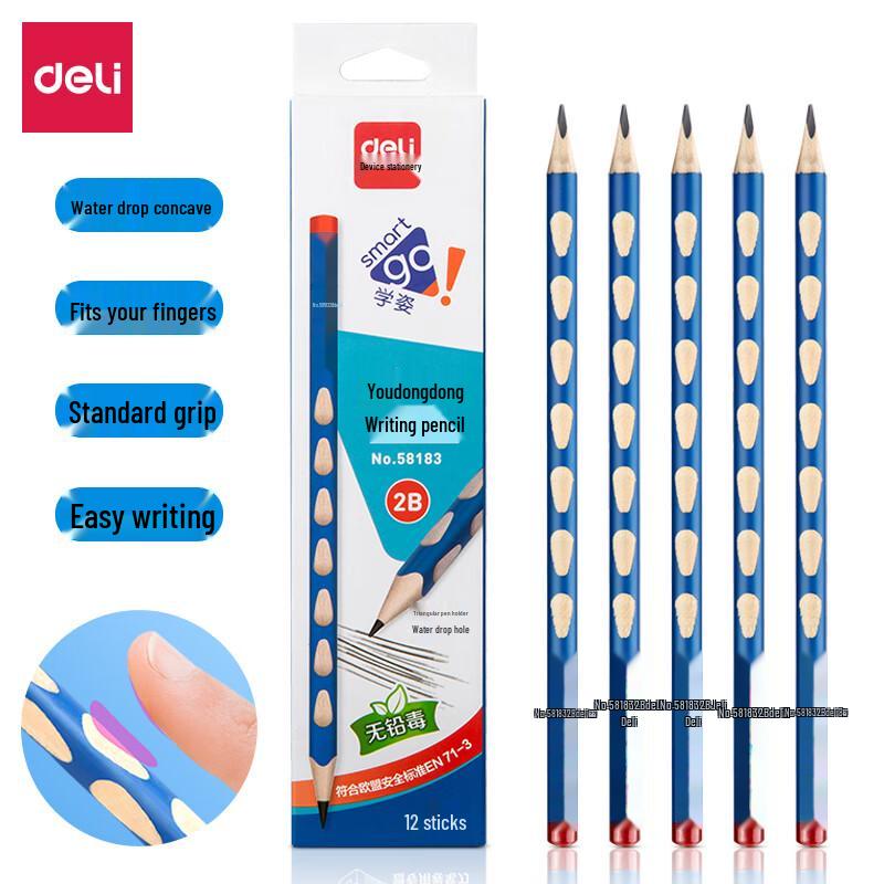 Deli Ergonomic Grip Pencils
