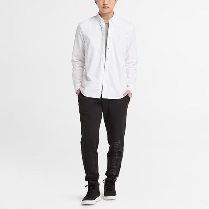 Timberland Solid Color Long Sleeve Casual Shirt Men shirts White A2ARQ-A94
