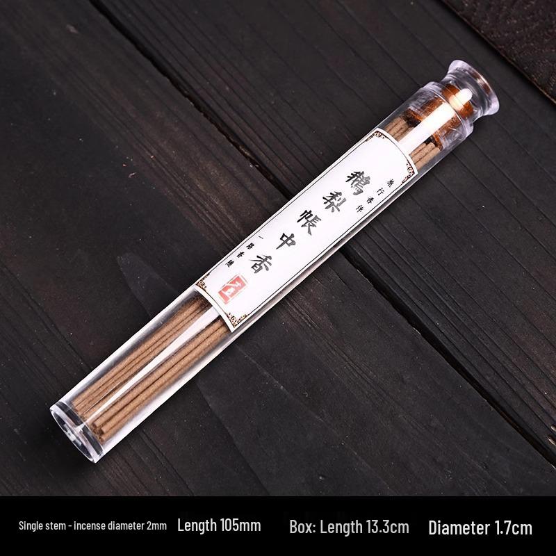 Portable 10.5cm Natural Agarwood & Pear Wood Incense Sticks with Sandalwood Box - Long-lasting Fragrance