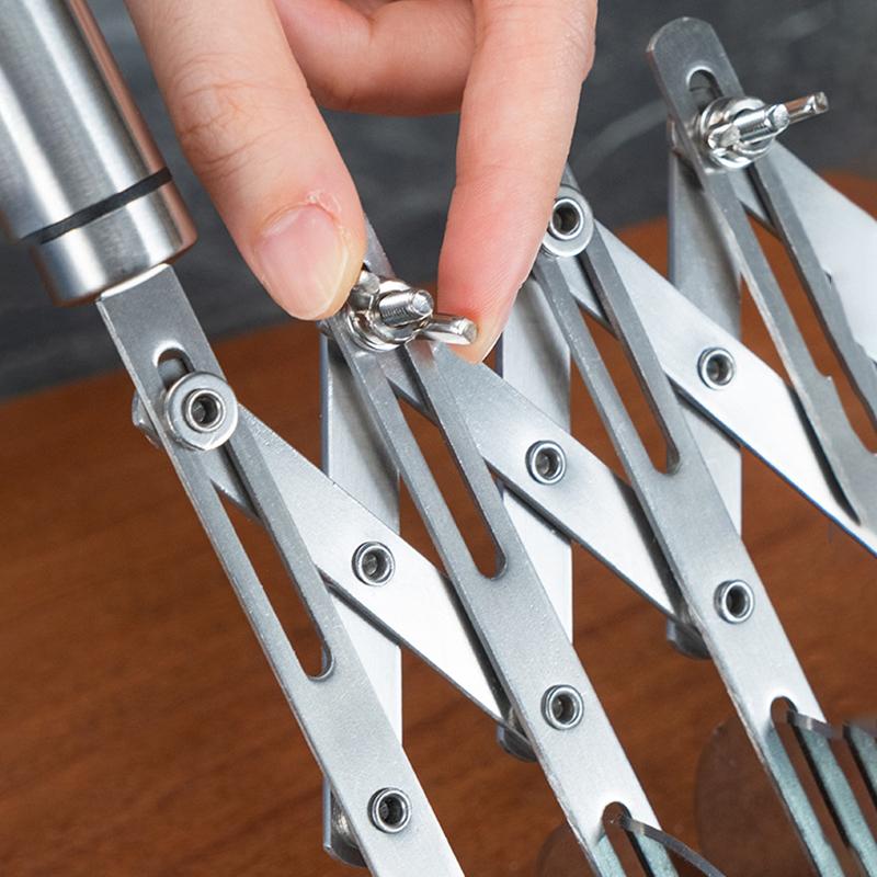 Stainless Steel Pizza Slicer Multi-Purpose 5-Wheel Pastry Cutter Dough Divider Roller Anti-Slip Cookie And Pastry Knife Cutter