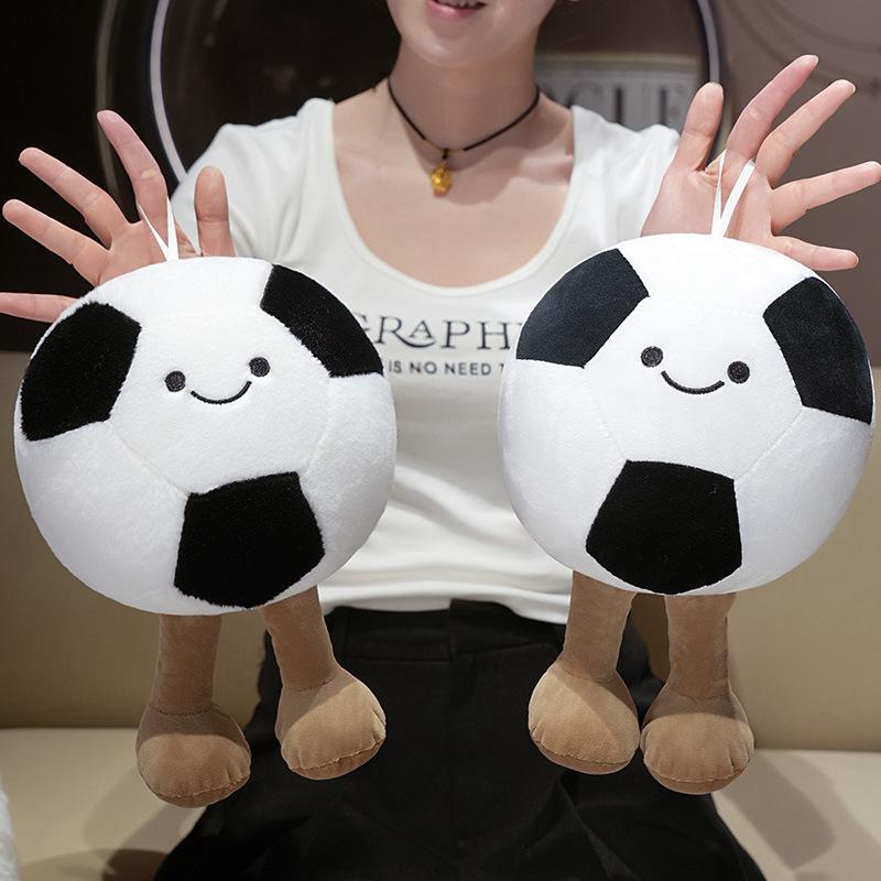 Cute Cute Expression Football Doll Plush Toy Football Doll Girls Bag Keychain Pendant Rag Doll