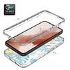 For Samsung Galaxy S23 Pattern Printing PC+TPU 2-in-1 Phone Case Anti-Scratch Transparent Cover