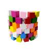50pcs Multicolor Wooden Blocks Embellishments DIY Craft 15mm