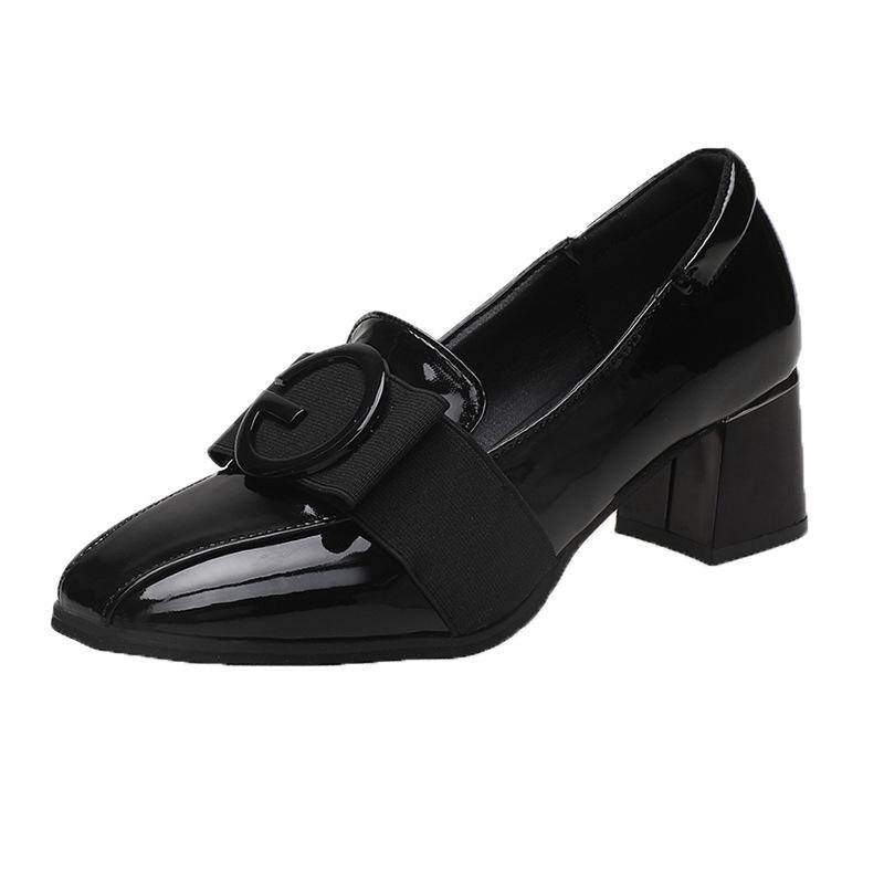 

Fashion Platform Women Pumps High Heeled Shoes Thick Heel Round Toe Platform Shoes 36 чёрный