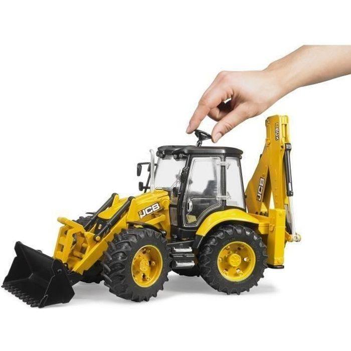 Retroescavatore - BRUDER - JCB 5CX - Escavatore - Sedile Girevole - Finestrino Apribile
