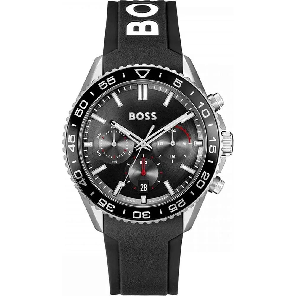 BOSS Runner Black Silicone Men's Quartz Watch 1514141