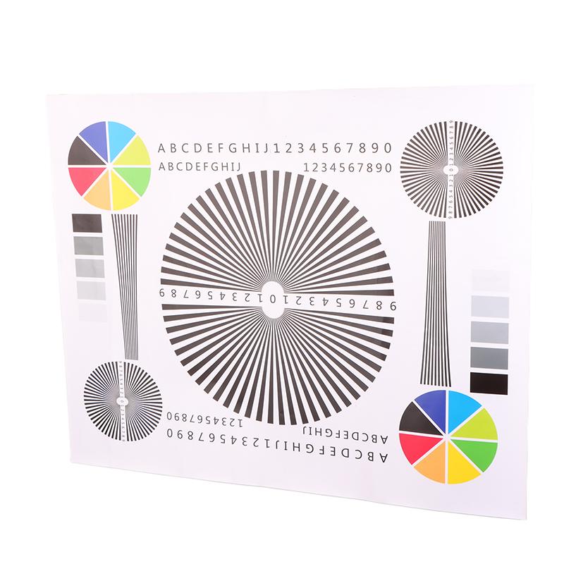 50*40Cm Lens Arka Odak Kalibrasyonu Odaklama Test Kartı İzleme Kamerası Montajı Odaklama Şeması