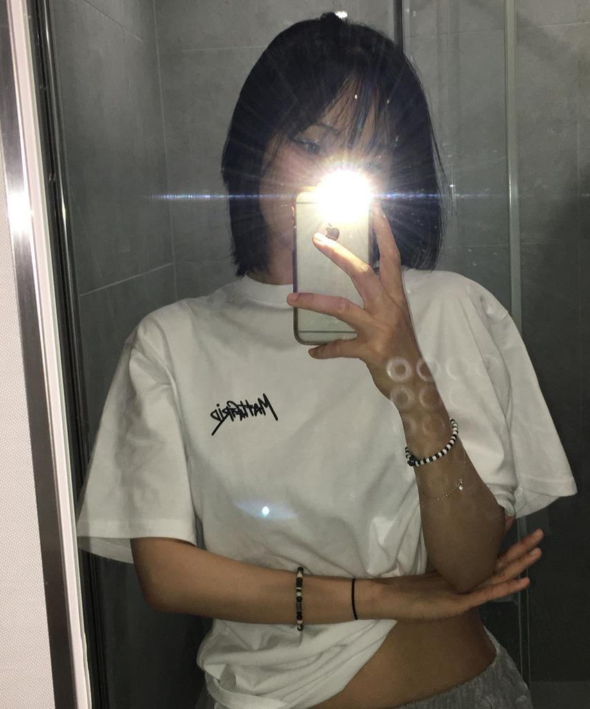 MAHAGRID Record Graffiti Logo Tee White(Mg2Gmmt518A)