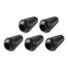5Pcs Pickup Selector Switch Tip Electric Guitar 5 Way Knob Cap Plastic Hat Universal Accessories Black