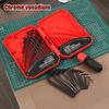 35Pcs L-shaped Allen Wrench Set Chrome Vanadium Steel 0.028-3/8 Inch Standard SAE and 0.7-10 Mm Metric Bicycle Repair Fasteners