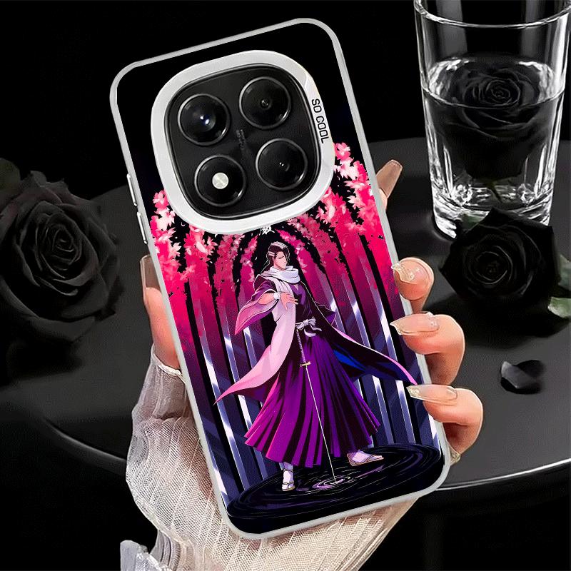 Bleach Kuchiki Byakuya Shockproof Phone Case for Xiaomi Redmi Note 15 14 13 12 Pro Plus 11 11S 11T 5G Cover Anti Fall Fundas