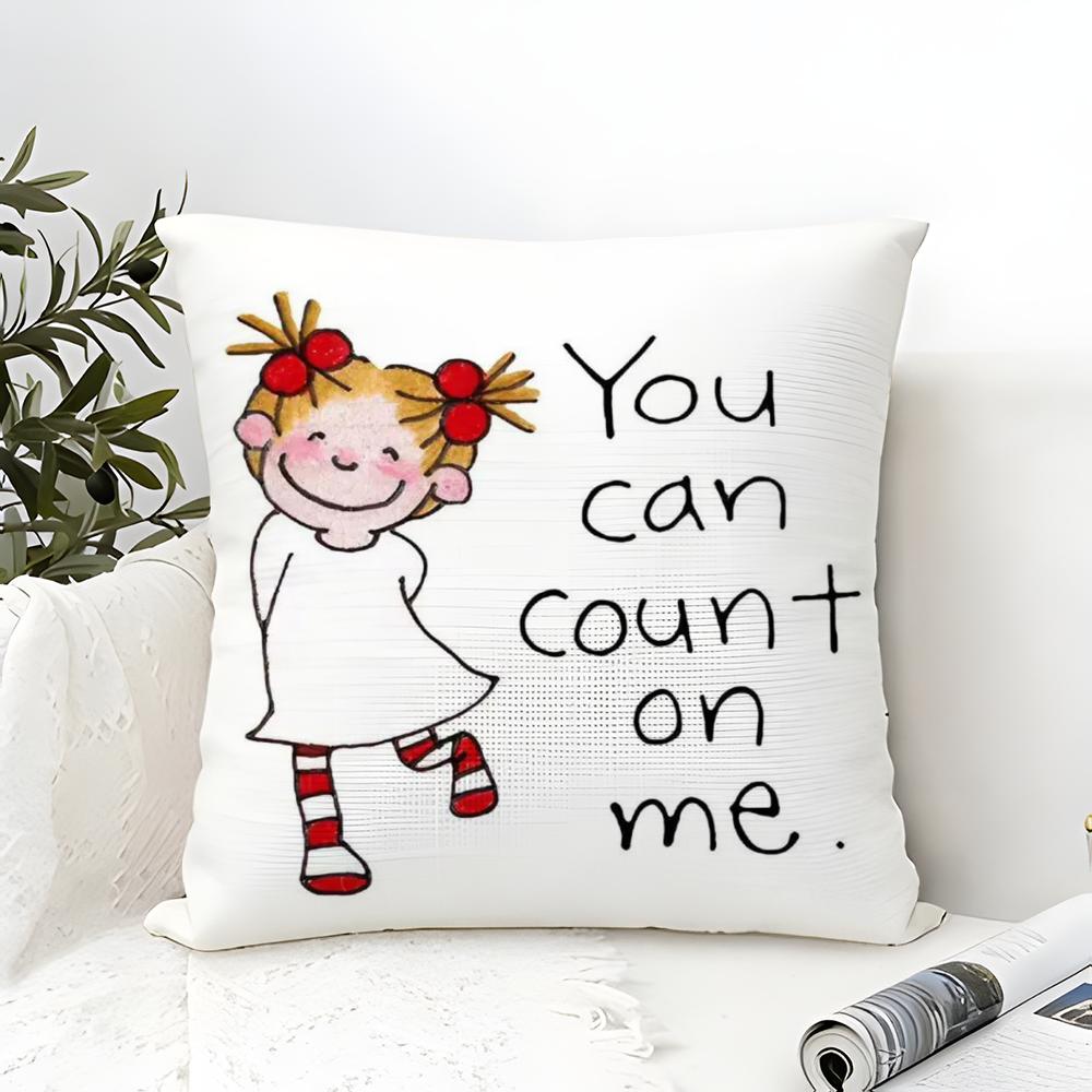 Beautiful Girl Cue CCoco Pillow Case linen pillow case sofa home decor cushion cover cushion cove
