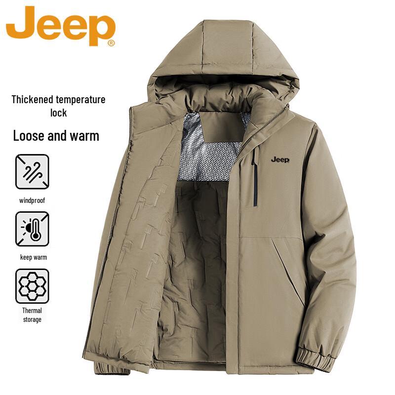 JEEP Men's Winter Cotton-Padded Jacket