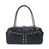 2026 New Punk Style Handbag Rivet Motorcycle Bag Women's Underarm Bag Stylish Design Shoulder Bag PU Leather Handbag