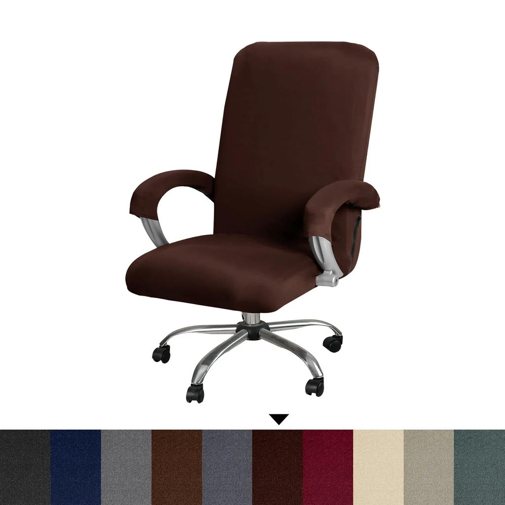 Stretch Executive Chair Cover for Computer Office Chair Cover with Armrests Breathable Cover for Swivel Office Chair