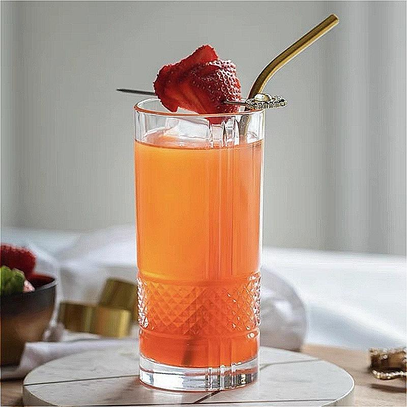 10.8oz/11.7oz Whiskey Glass Classic Diamond Carved Wine Glass Water Bottle Nordic Style Cocktail Glass Suitable for Gift Giving