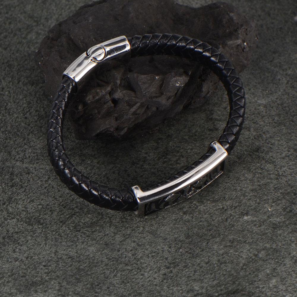European and American popular woven bracelets, titanium steel retro hand jewelry, stainless steel bracelets, fashion daily jewelry gift accessories