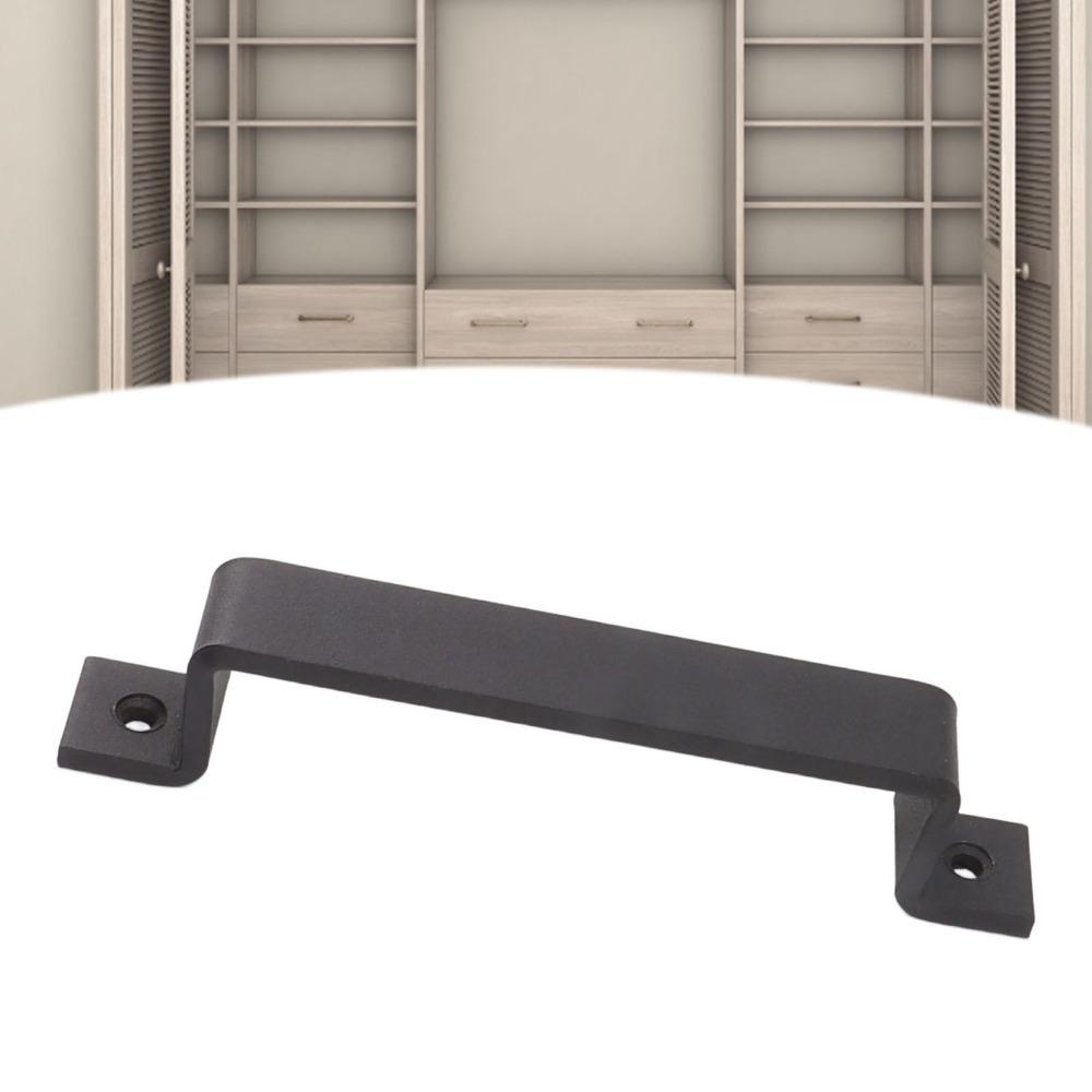 Maniglia per Porta Scorrevoli Nera Maniglia Pesante per Porta Barra Maniglia Moderna per Porta a Fienile Armadio