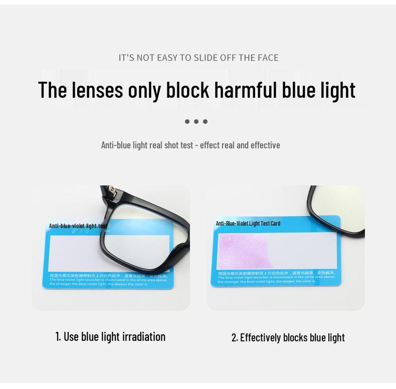 Men's Classic Thick TR Square Glasses Frame with Anti-Blue Light and Prescription Lenses Compatibility