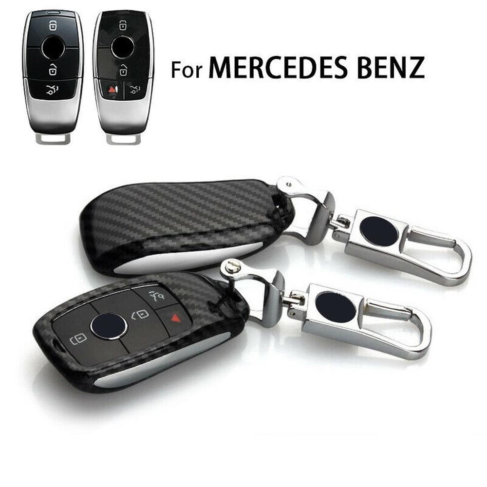 

Углеродное волокно с дистанционным управлением, брелок для ключей, чехол-держатель, брелок в виде ракушки для Mercedes Benz ESACG CLS Class W221 W177 W205
