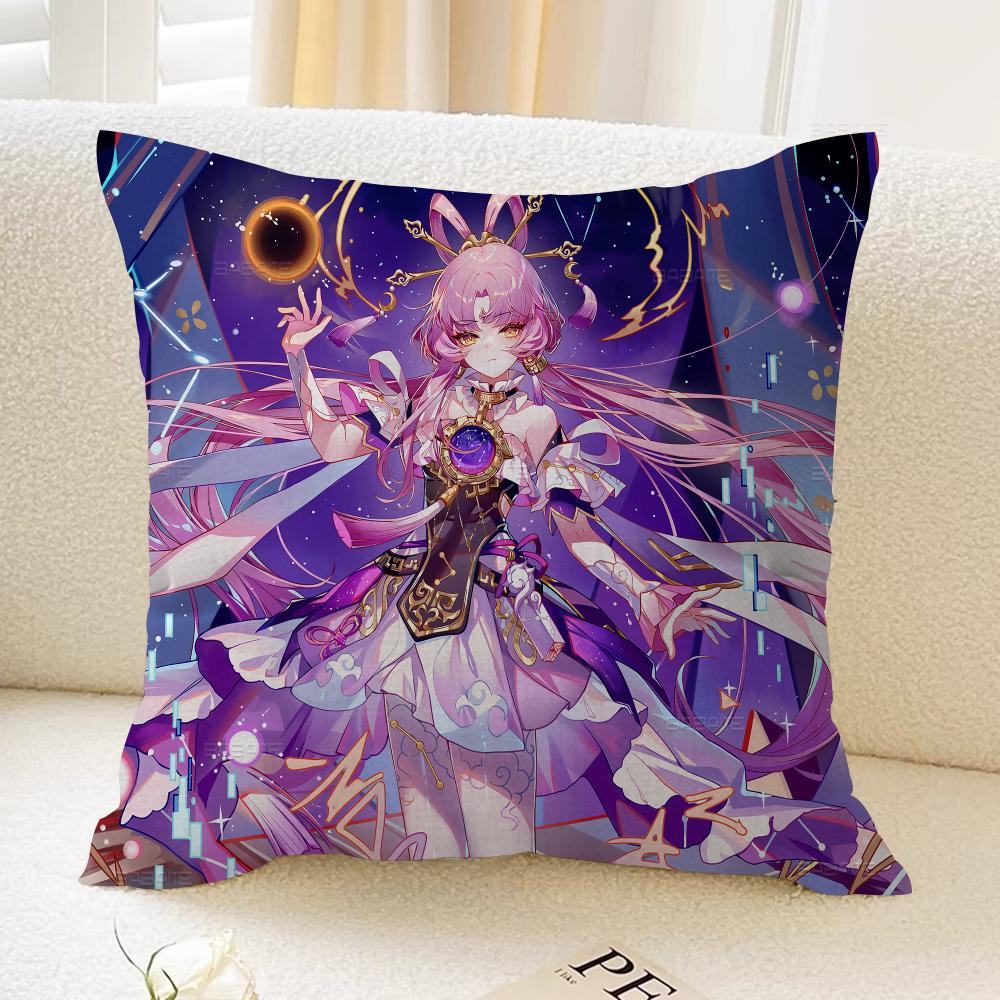 Federe per Cuscini Honkai Star Rail Biancheria da Letto Decorativa per la Casa Copricuscino Decorativo Matrimonio Federa per Cuscino Super Morbida